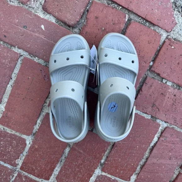 Crocs Mega Crush Gray Sandals - Picture 6 of 7